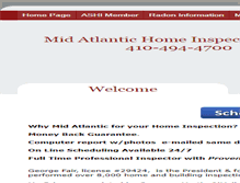 Tablet Screenshot of midatlantichomeinspectionsinc.com